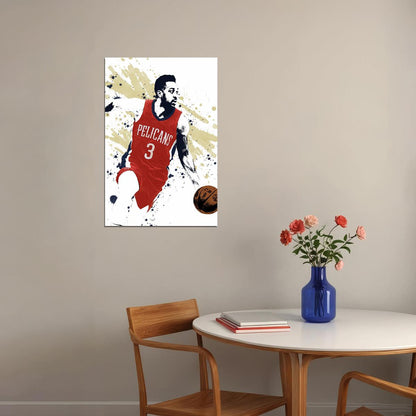 Cj Mccollum New Orleans Pelicans Basketball Star Player Poster Wall Art Print Home Wall Decor - xonomax