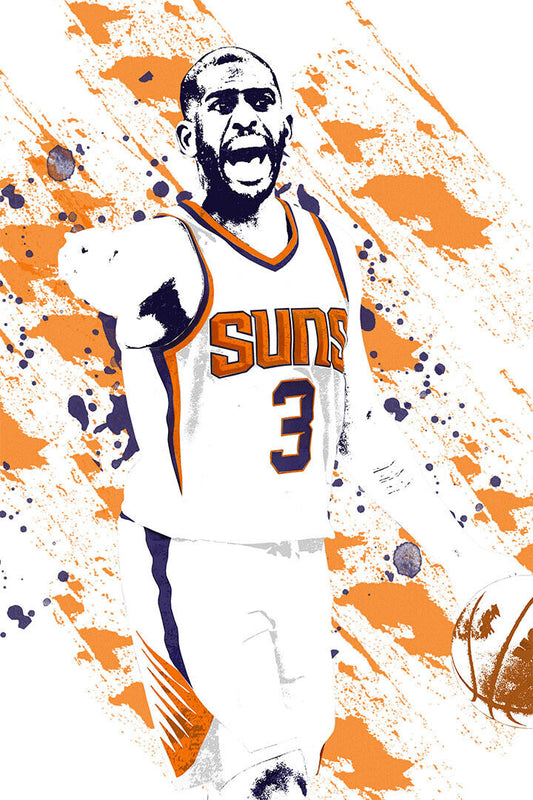 Chris Paul Phoenix Suns Basketball Star Player Poster Wall Art Print Home Wall Decor - xonomax