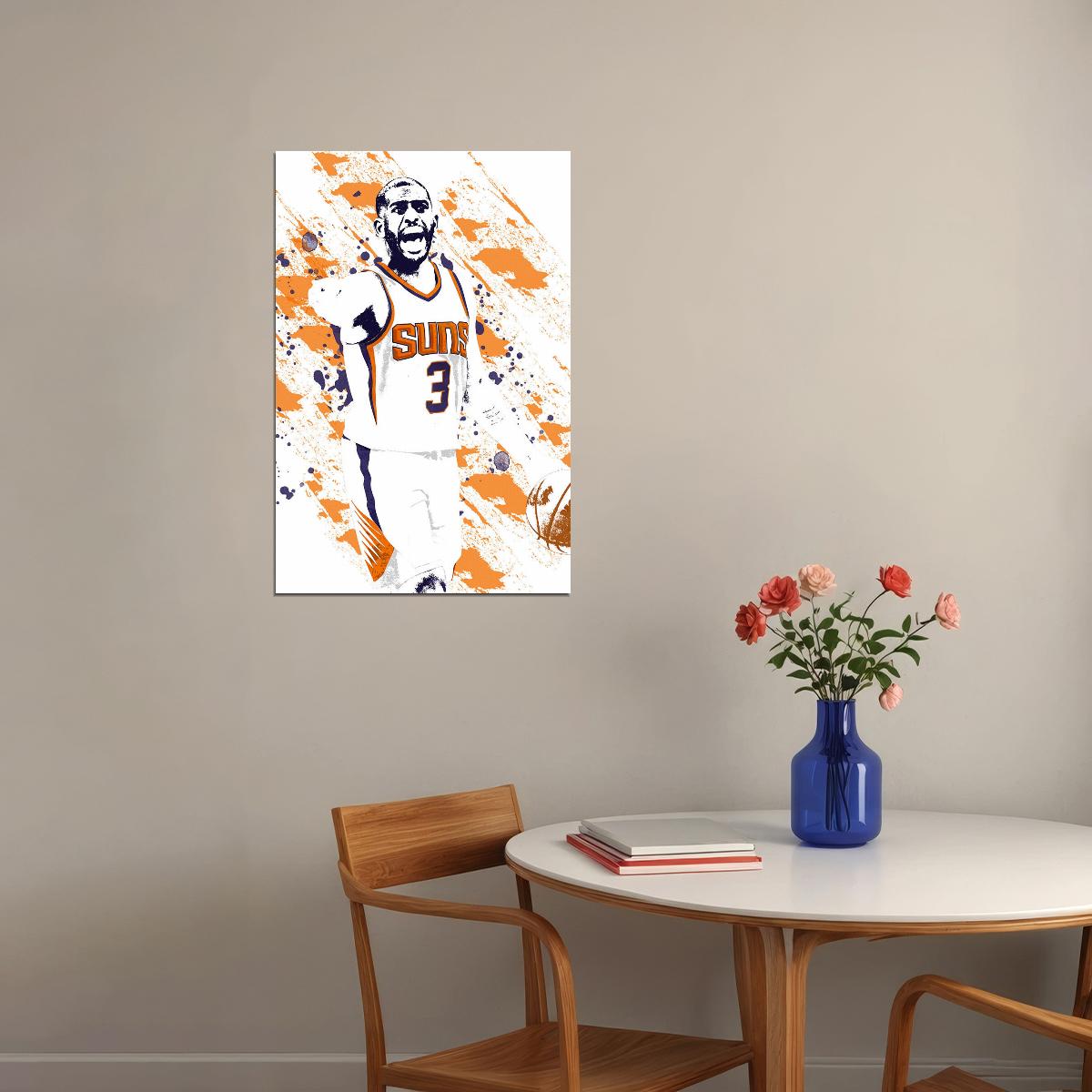 Chris Paul Phoenix Suns Basketball Star Player Poster Wall Art Print Home Wall Decor - xonomax