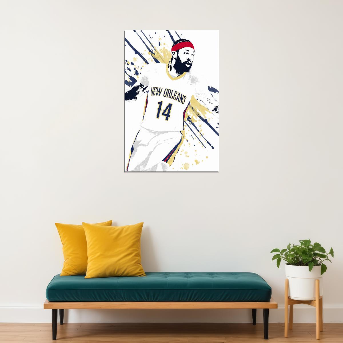 Brandon Ingram New Orleans Pelicans Basketball Star Player Poster Wall Art Print Home Wall Decor - xonomax