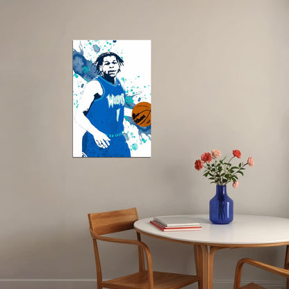 Anthony Edwards Minnesota Timber Wolves Basketball Player Poster Wall Art Print Home Wall Decor - xonomax