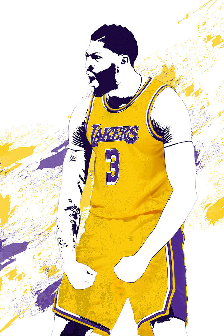 Anthony Davis La Lakers Basketball Star Player Poster Wall Art Print Home Wall Decor - xonomax