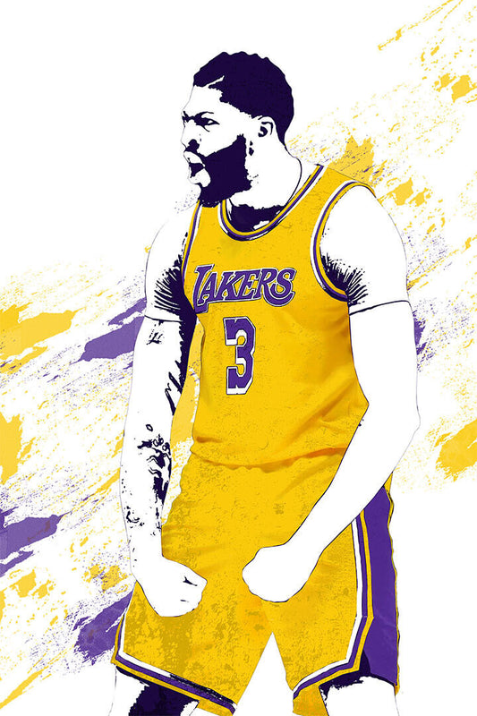 Anthony Davis La Lakers Basketball Star Player Poster Wall Art Print Home Wall Decor - xonomax