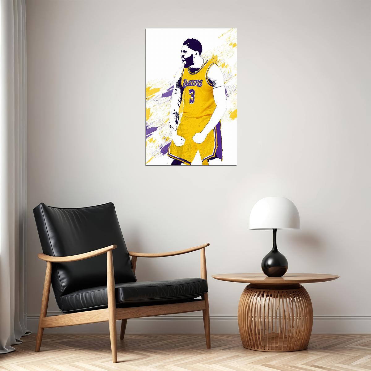 Anthony Davis La Lakers Basketball Star Player Poster Wall Art Print Home Wall Decor - xonomax