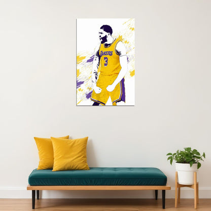 Anthony Davis La Lakers Basketball Star Player Poster Wall Art Print Home Wall Decor - xonomax