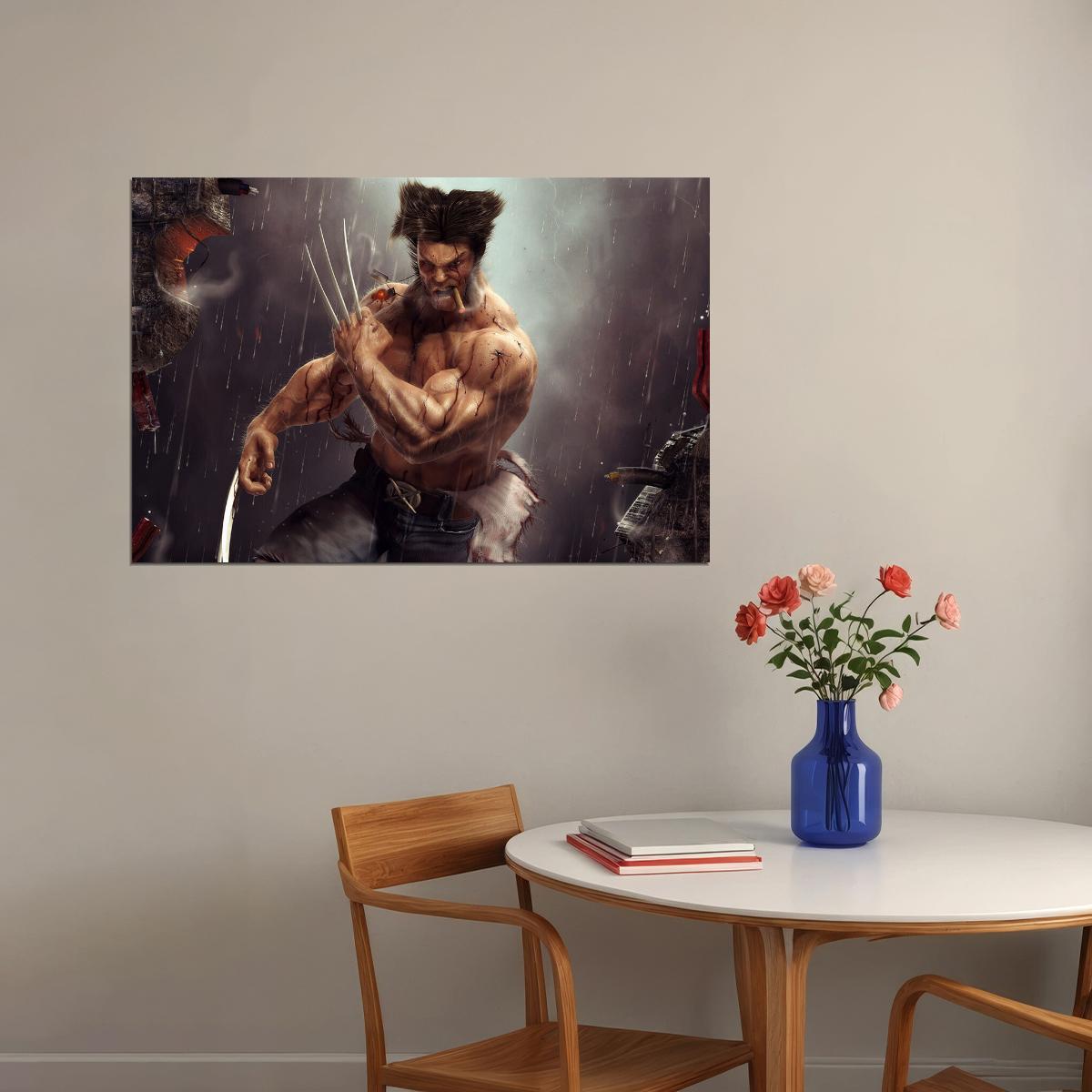 Wolverine Movie Claw Logan Science Fiction Action Horror Poster Wall Art Print Home Wall Decor - xonomax