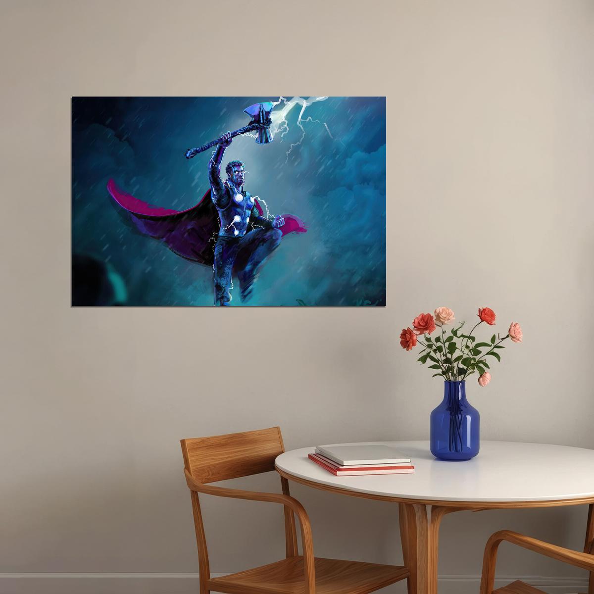 Thor Movie Stormbreaker Adventure Action Fantasy Poster Wall Art Print Home Wall Decor - xonomax