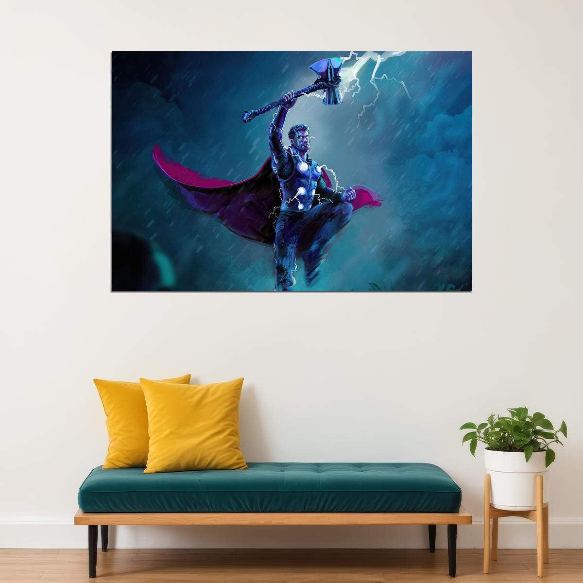 Thor Movie Stormbreaker Adventure Action Fantasy Poster Wall Art Print Home Wall Decor - xonomax