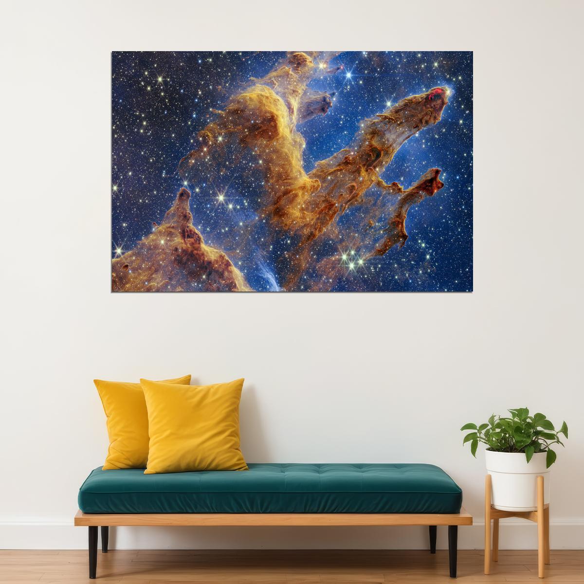 Space Nebula Pillars Of Creation Sidereal Ensemble Poster Wall Art Print Home Wall Decor - xonomax