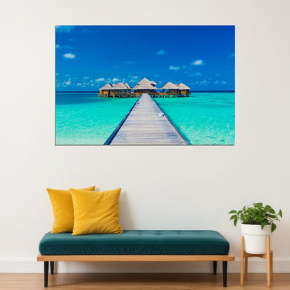 Beach Sea Summer Season Landscape Travel Poster Wall Art Print Home Wall Decor - xonomax
