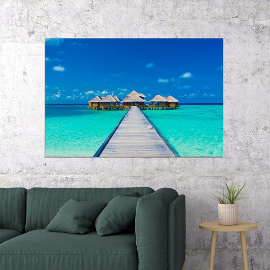 Beach Sea Summer Season Landscape Travel Poster Wall Art Print Home Wall Decor - xonomax