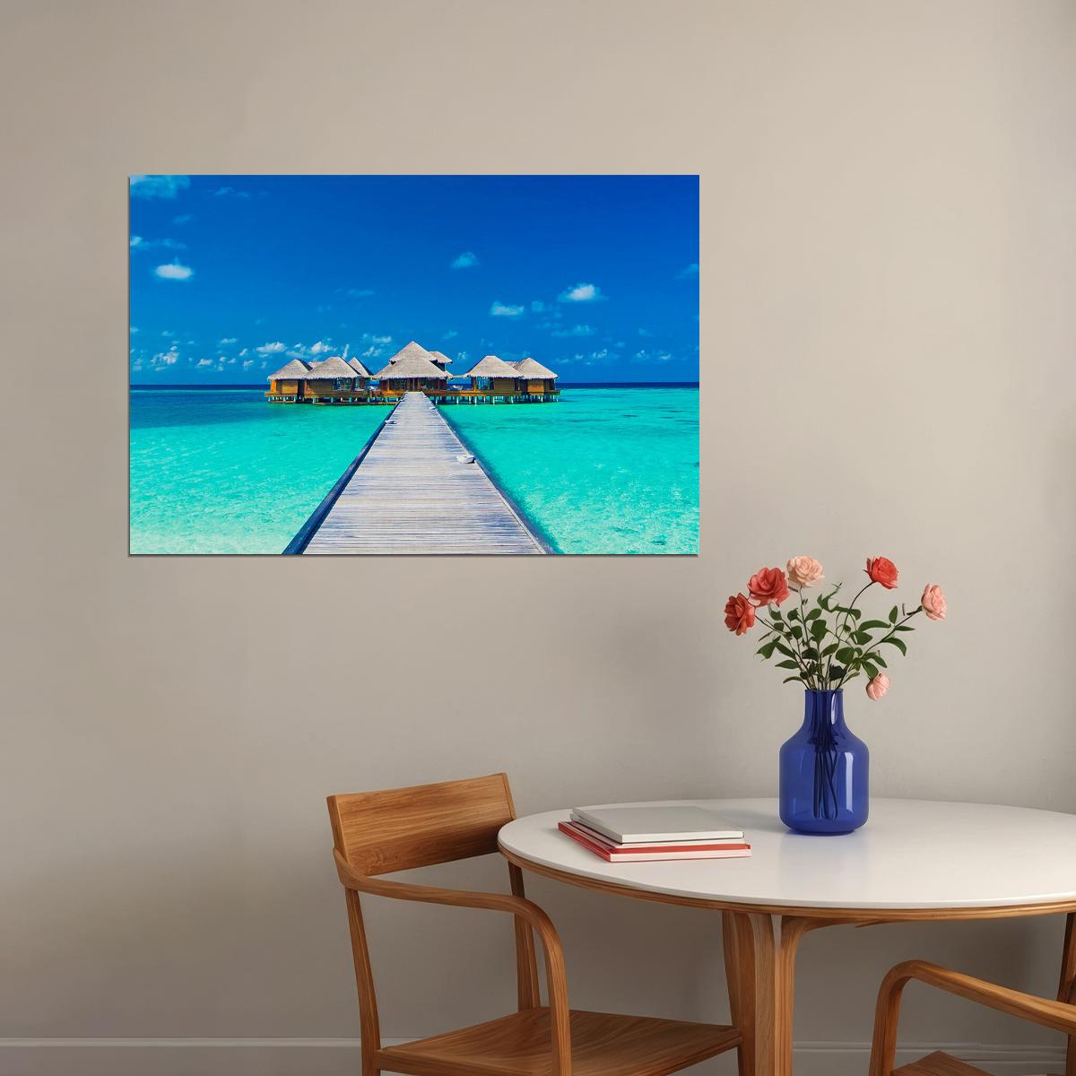Beach Sea Summer Season Landscape Travel Poster Wall Art Print Home Wall Decor - xonomax