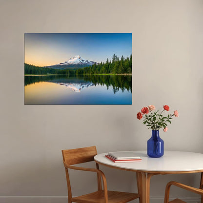 Lake Forest Mountain Sky Forest Landscape Poster Wall Art Print Home Wall Decor - xonomax