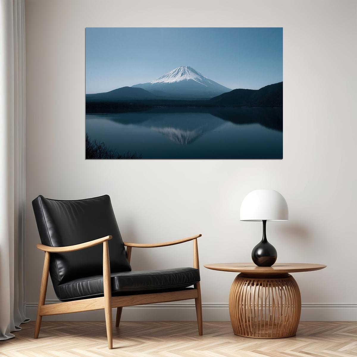 Mount Fuji Lake Skyscape Travel Landscape Poster Wall Art Print Home Wall Decor - xonomax