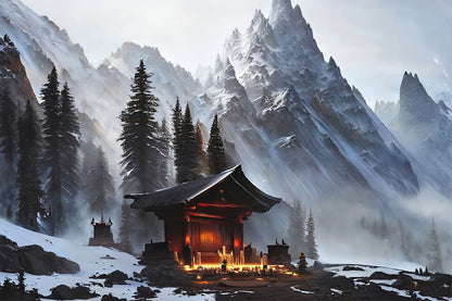 Shrine Mountain Colorado Mountain Peak Landscape Poster Wall Art Print Home Wall Decor - xonomax