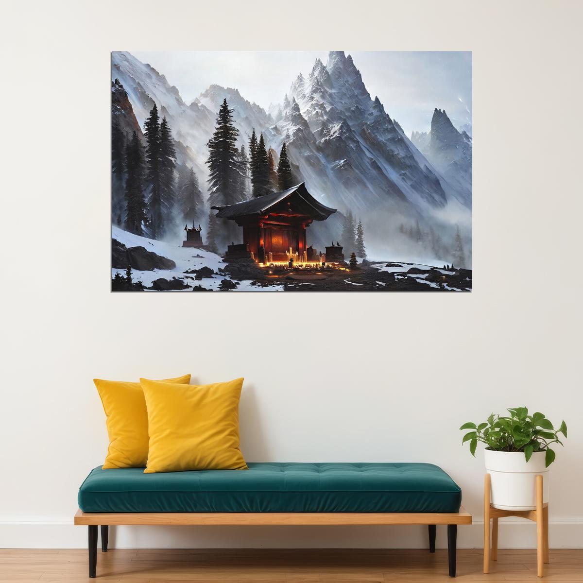 Shrine Mountain Colorado Mountain Peak Landscape Poster Wall Art Print Home Wall Decor - xonomax