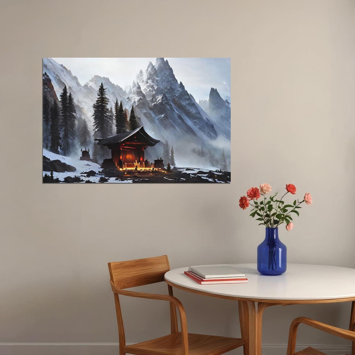 Shrine Mountain Colorado Mountain Peak Landscape Poster Wall Art Print Home Wall Decor - xonomax
