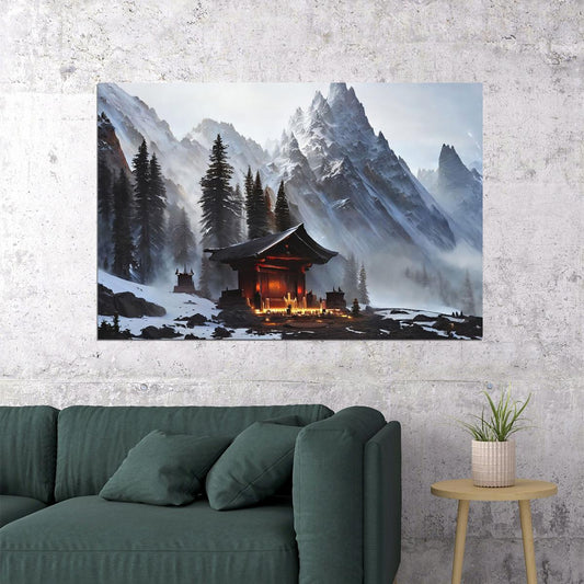 Shrine Mountain Colorado Mountain Peak Landscape Poster Wall Art Print Home Wall Decor - xonomax