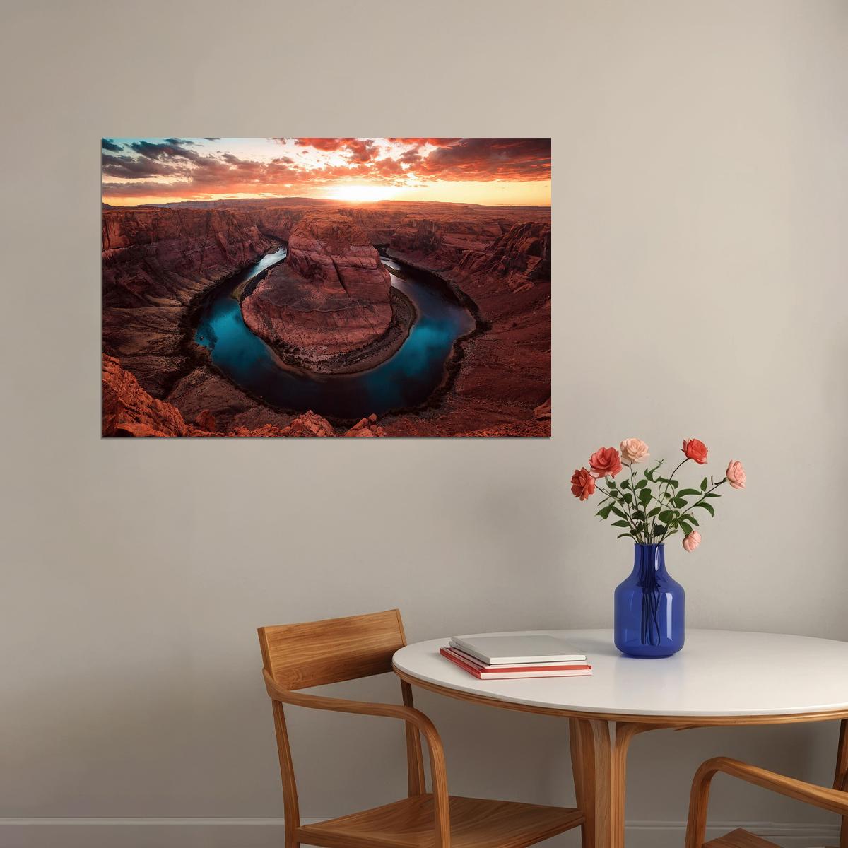 Usa Arizona Colorado River Landscape Poster Wall Art Print Home Wall Decor - xonomax