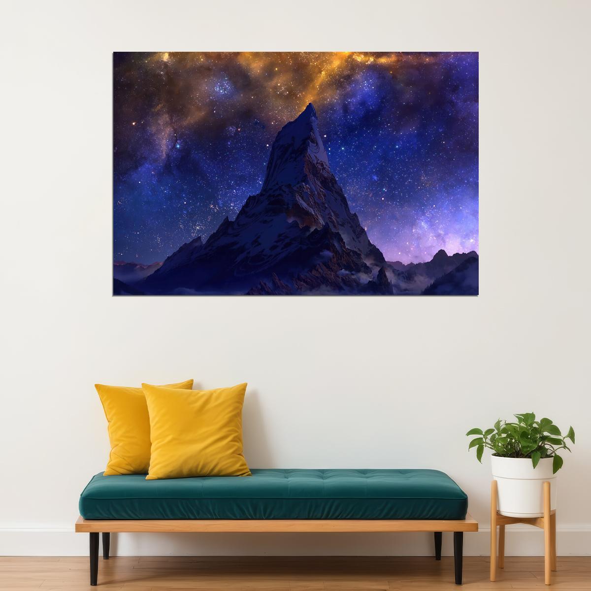 Aurelion Sol Lol Finality Mountain Sky Poster Wall Art Print Home Wall Decor - xonomax