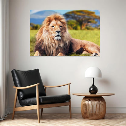 Wild Lion Dangerous Animals Nature Poster Wall Art Print Home Wall Decor - xonomax