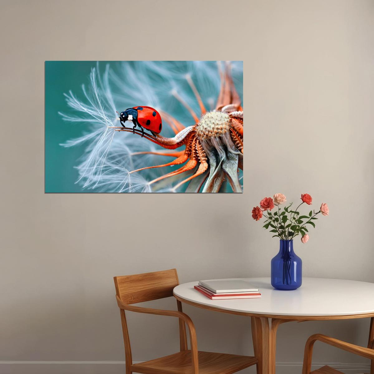 Ladybug Cute Colorful Insect Nature Animal Poster Wall Art Print Home Wall Decor - xonomax