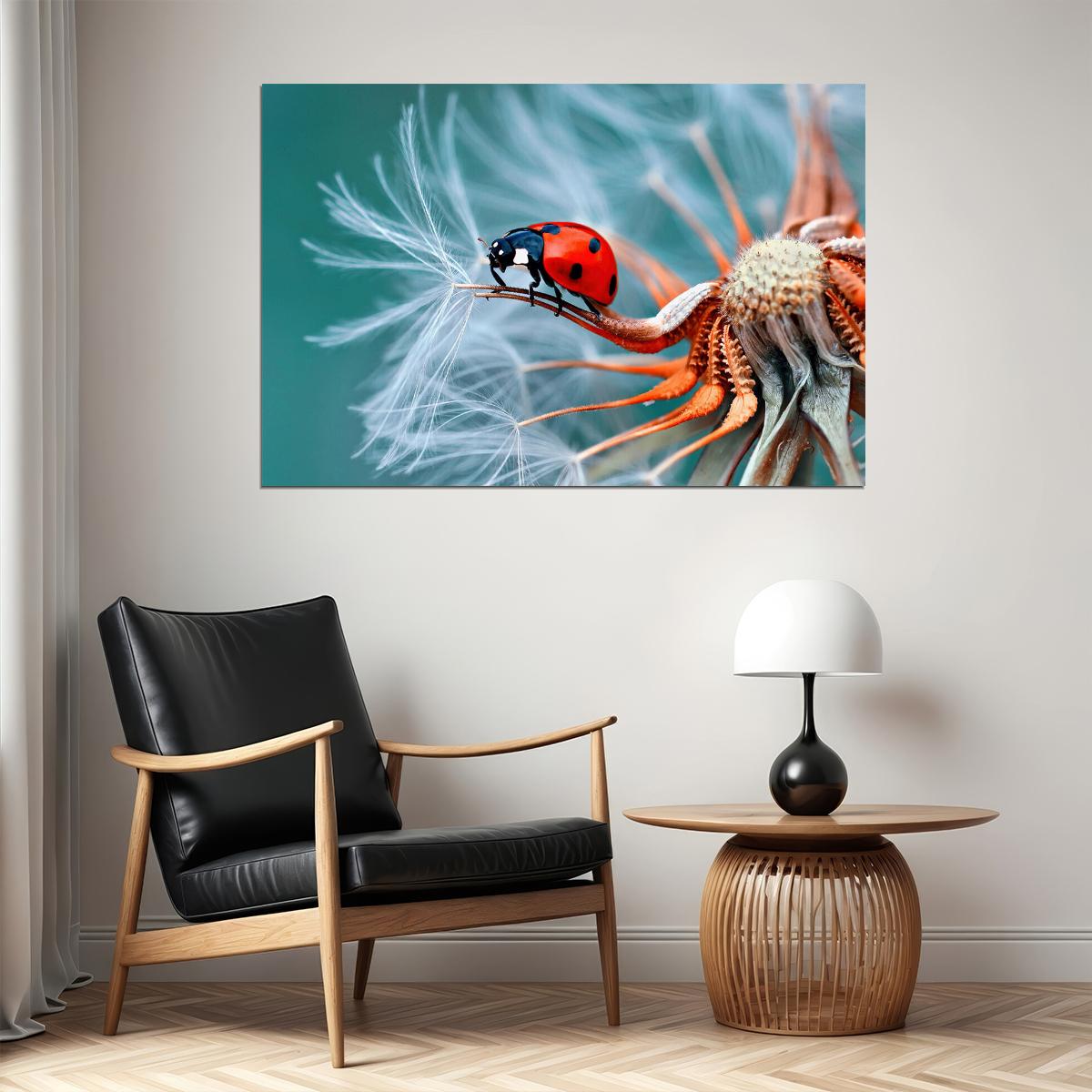 Ladybug Cute Colorful Insect Nature Animal Poster Wall Art Print Home Wall Decor - xonomax