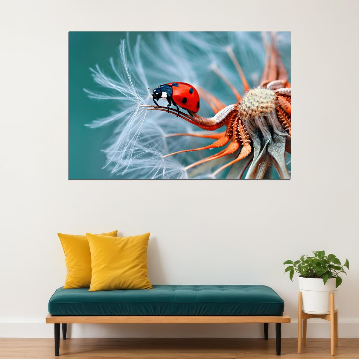 Ladybug Cute Colorful Insect Nature Animal Poster Wall Art Print Home Wall Decor - xonomax