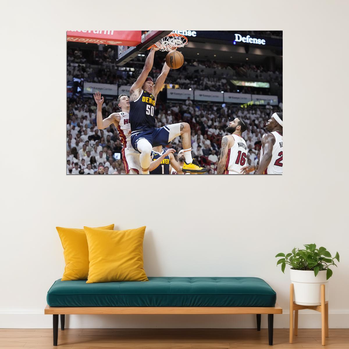 Denver Nuggets Finals Basketball Match Sports Poster Wall Art Print Home Wall Decor - xonomax