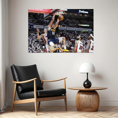 Denver Nuggets Finals Basketball Match Sports Poster Wall Art Print Home Wall Decor - xonomax