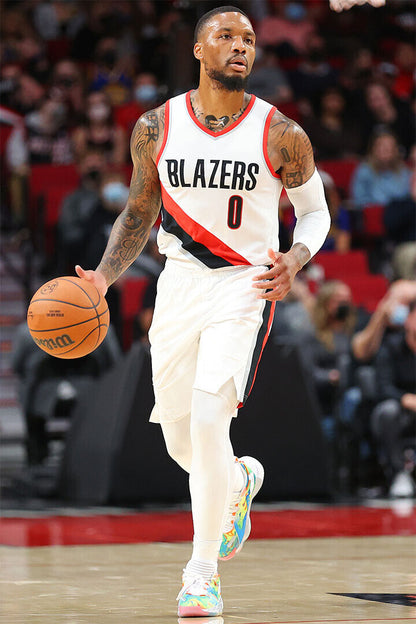 Portland Trail Blazers Team Damian Lillard Basketball Poster Wall Art Print Home Wall Decor - xonomax