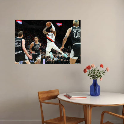 Damian Lillard Basketball er Portland Trail Blazers Team Poster Wall Art Print Home Wall Decor - xonomax