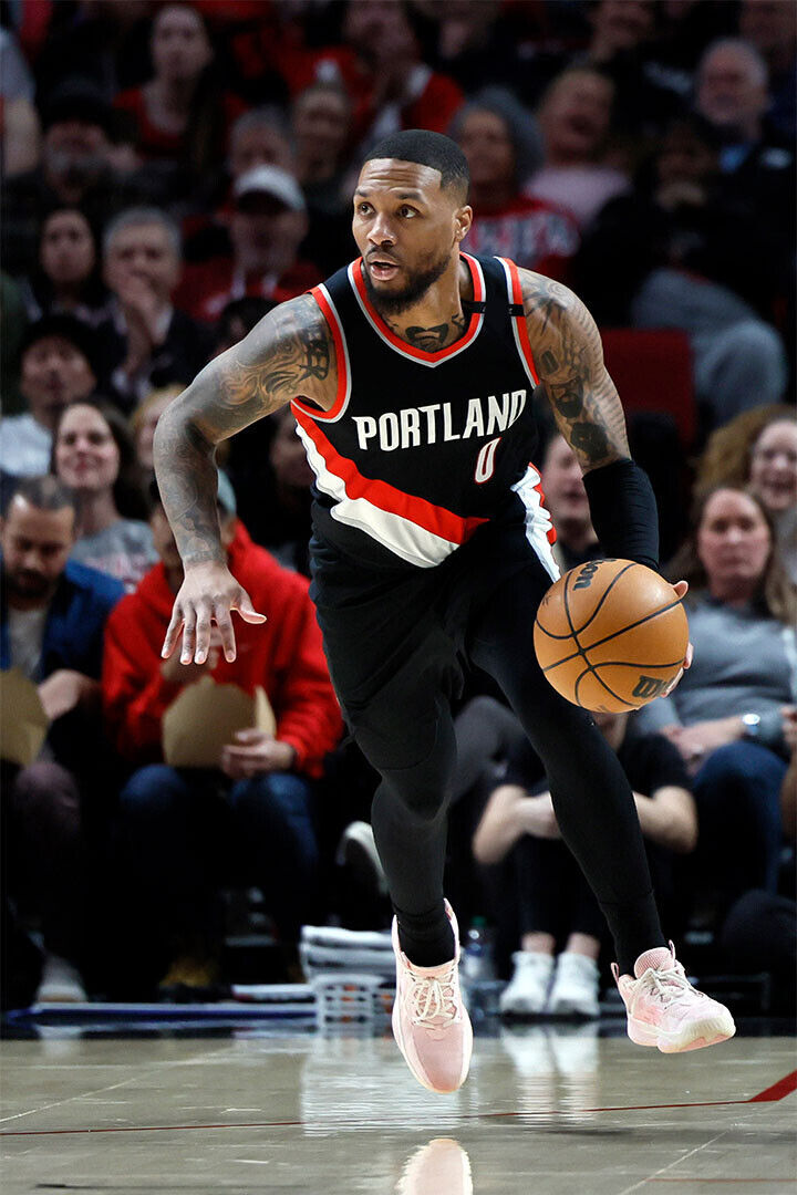 Portland Trail Blazers Team Damian Lillard Basketball Poster Wall Art Print Home Wall Decor - xonomax