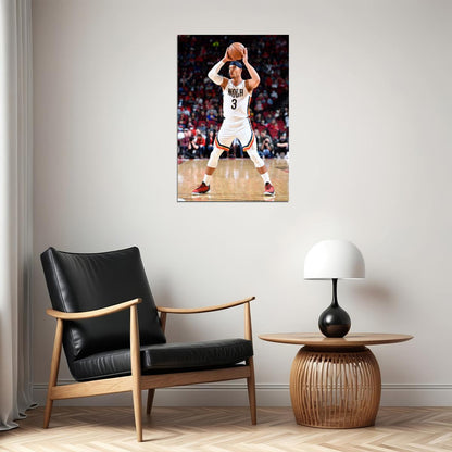 Cj Mccollum 3 American Basketball New Orleans Pelicans Poster Wall Art Print Home Wall Decor - xonomax