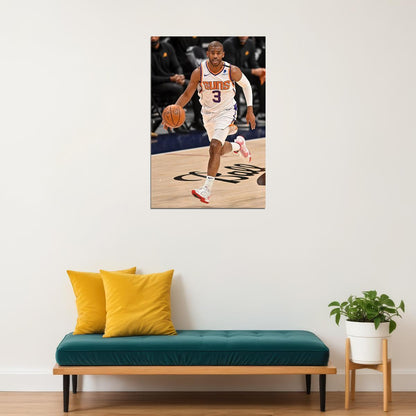 Phoenix Suns Team Chris Paul American Athlete Play maker Poster Wall Art Print Home Wall Decor - xonomax