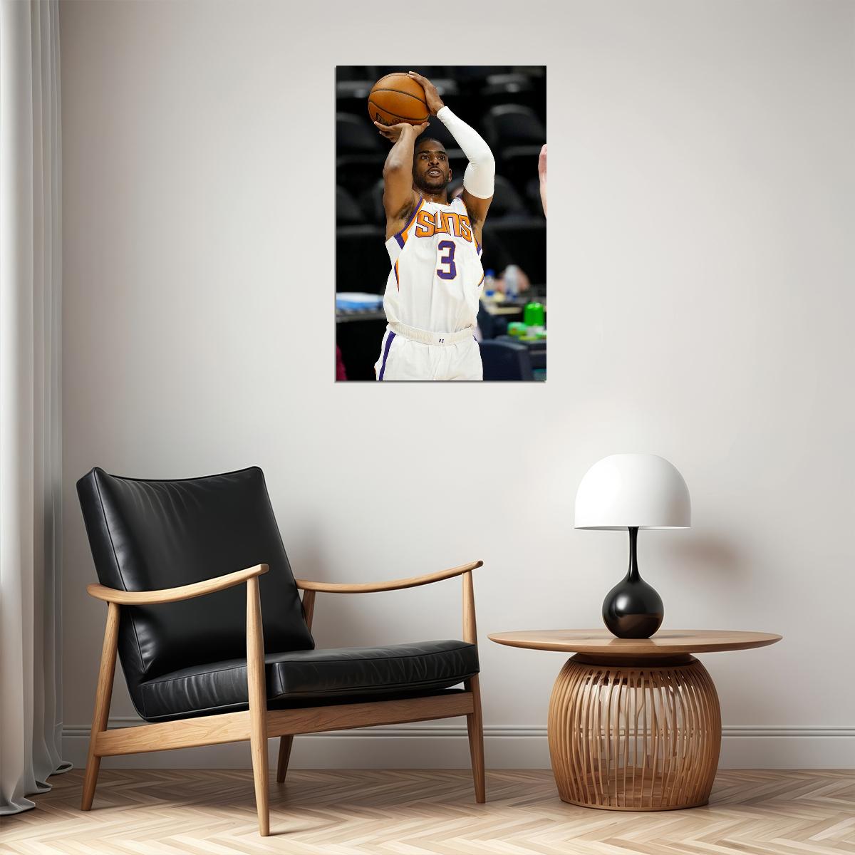 Chris Paul American Athlete Phoenix Suns Basketball Team Poster Wall Art Print Home Wall Decor - xonomax