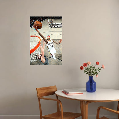 Brandon Ingram 14 New Orleans Pelicans Basketball Team Poster Wall Art Print Home Wall Decor - xonomax