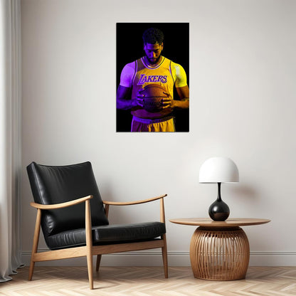 Anthony Davis La Lakers Basketball Team Poster Wall Art Print Home Wall Decor - xonomax