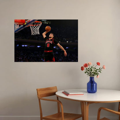 Chicago Bulls Player Zach Lavine American Basketball Poster Wall Art Print Home Wall Decor - xonomax