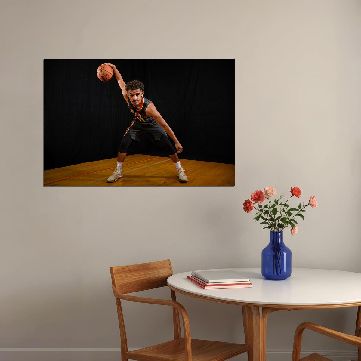Trae Young American Athlete Atlanta Hawks Player Poster Wall Art Print Home Wall Decor