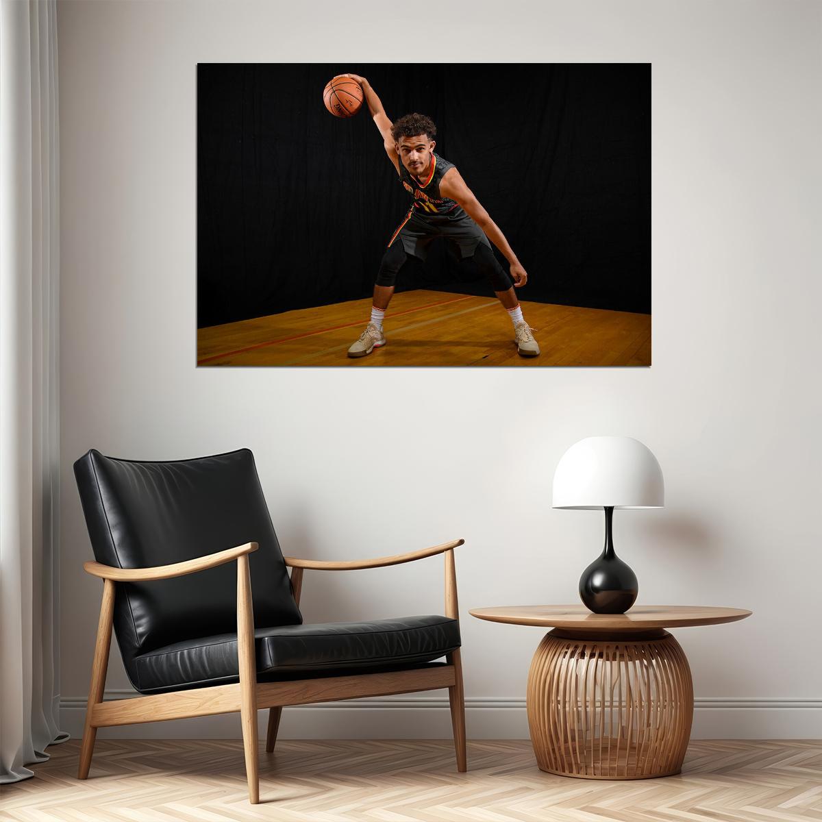 Trae Young American Athlete Atlanta Hawks Player Poster Wall Art Print Home Wall Decor