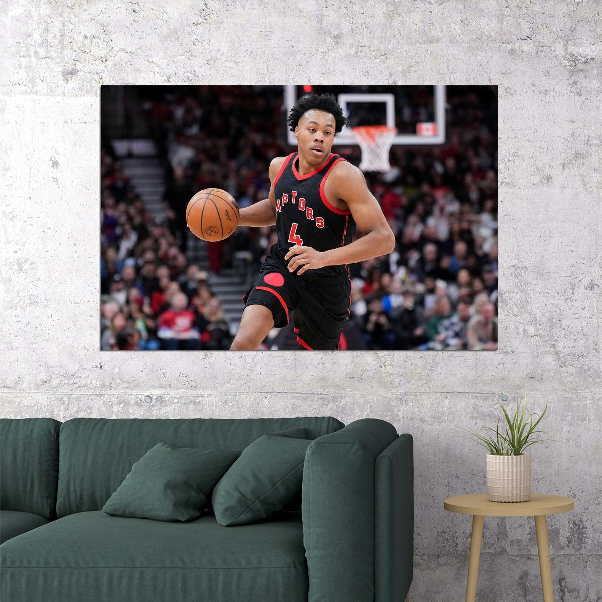 Scottie Barnes American Basketball Toronto Raptors Match Poster Wall Art Print Home Wall Decor