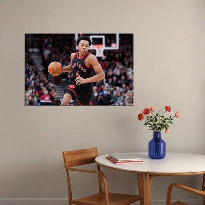Scottie Barnes American Basketball Toronto Raptors Match Poster Wall Art Print Home Wall Decor