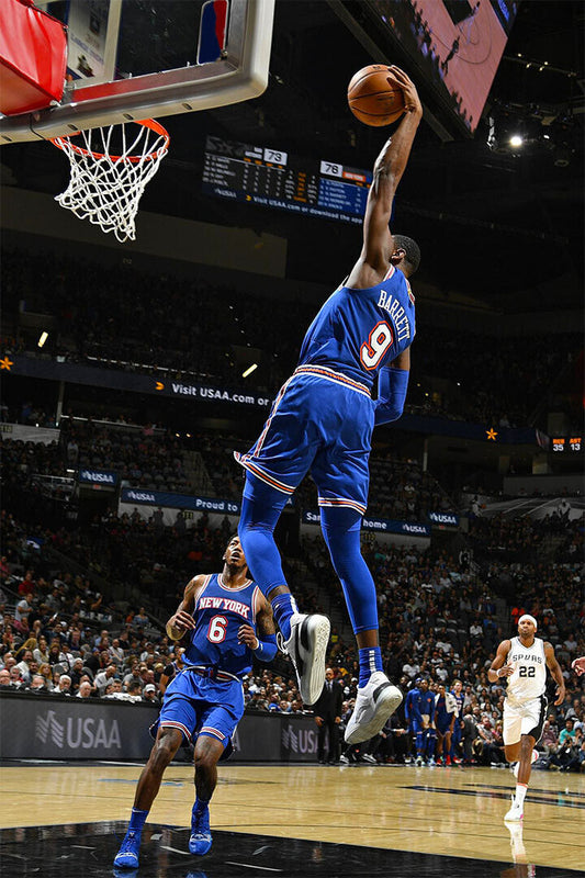 New York Knicks Team Rj Barrett Canadian Basketball Poster Wall Art Print Home Wall Decor - xonomax