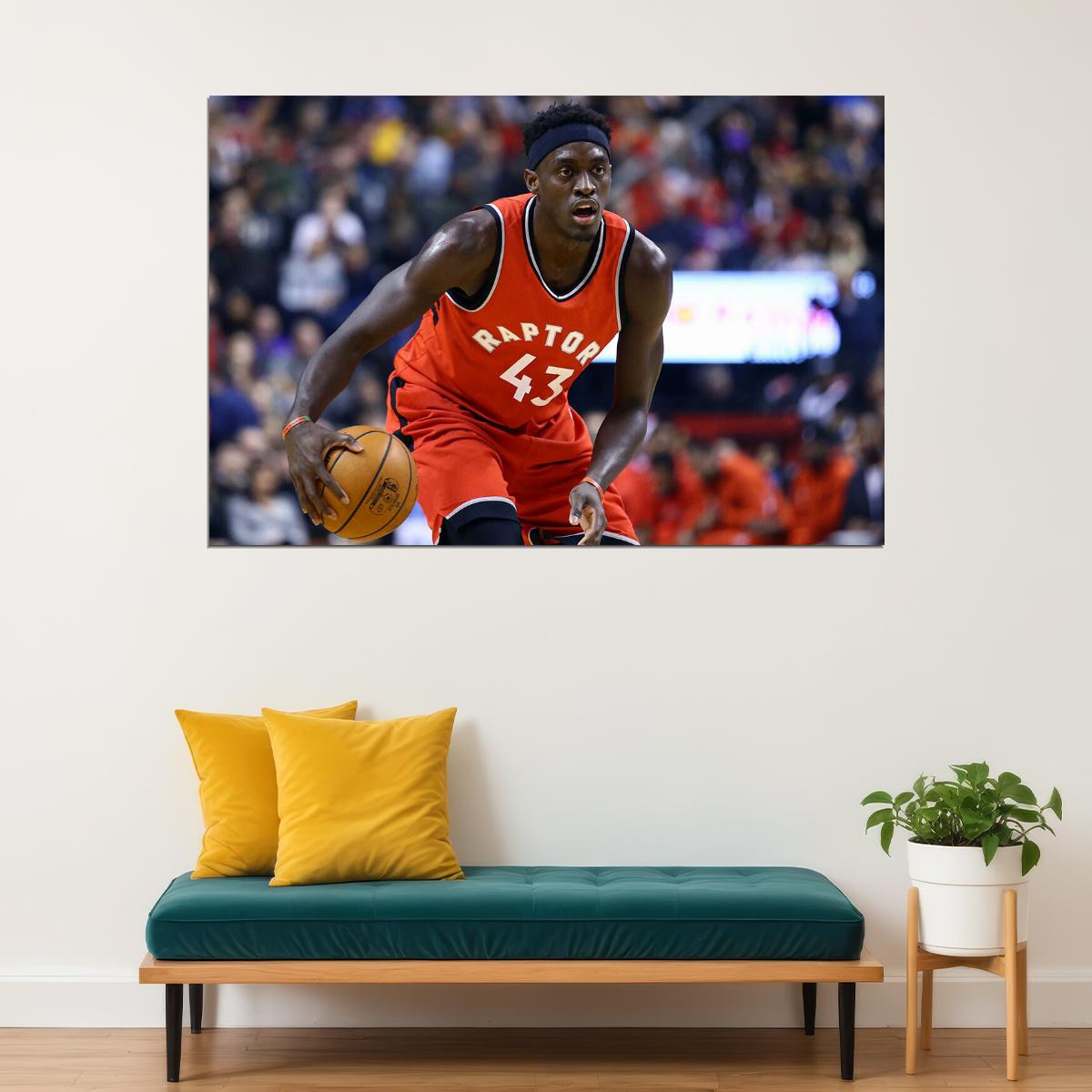 Cameroonian Pascal Siakam In Match Toronto Raptors Team Poster Wall Art Print Home Wall Decor - xonomax
