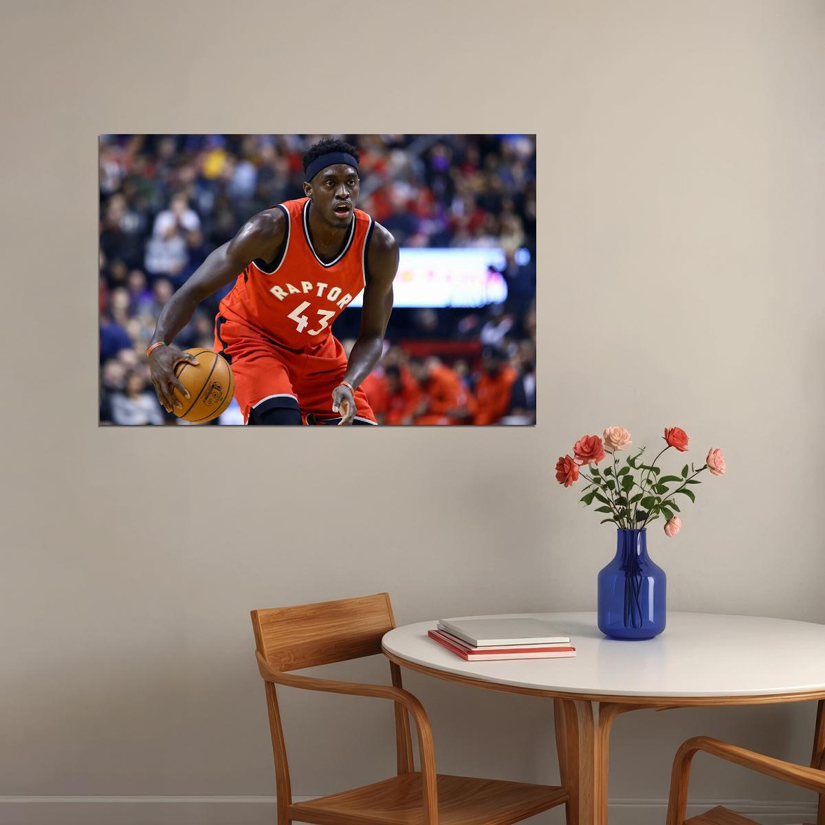 Cameroonian Pascal Siakam In Match Toronto Raptors Team Poster Wall Art Print Home Wall Decor - xonomax