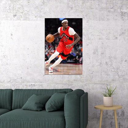 Toronto Raptors Team Pascal Siakam Basketball Athlete Poster Wall Art Print Home Wall Decor