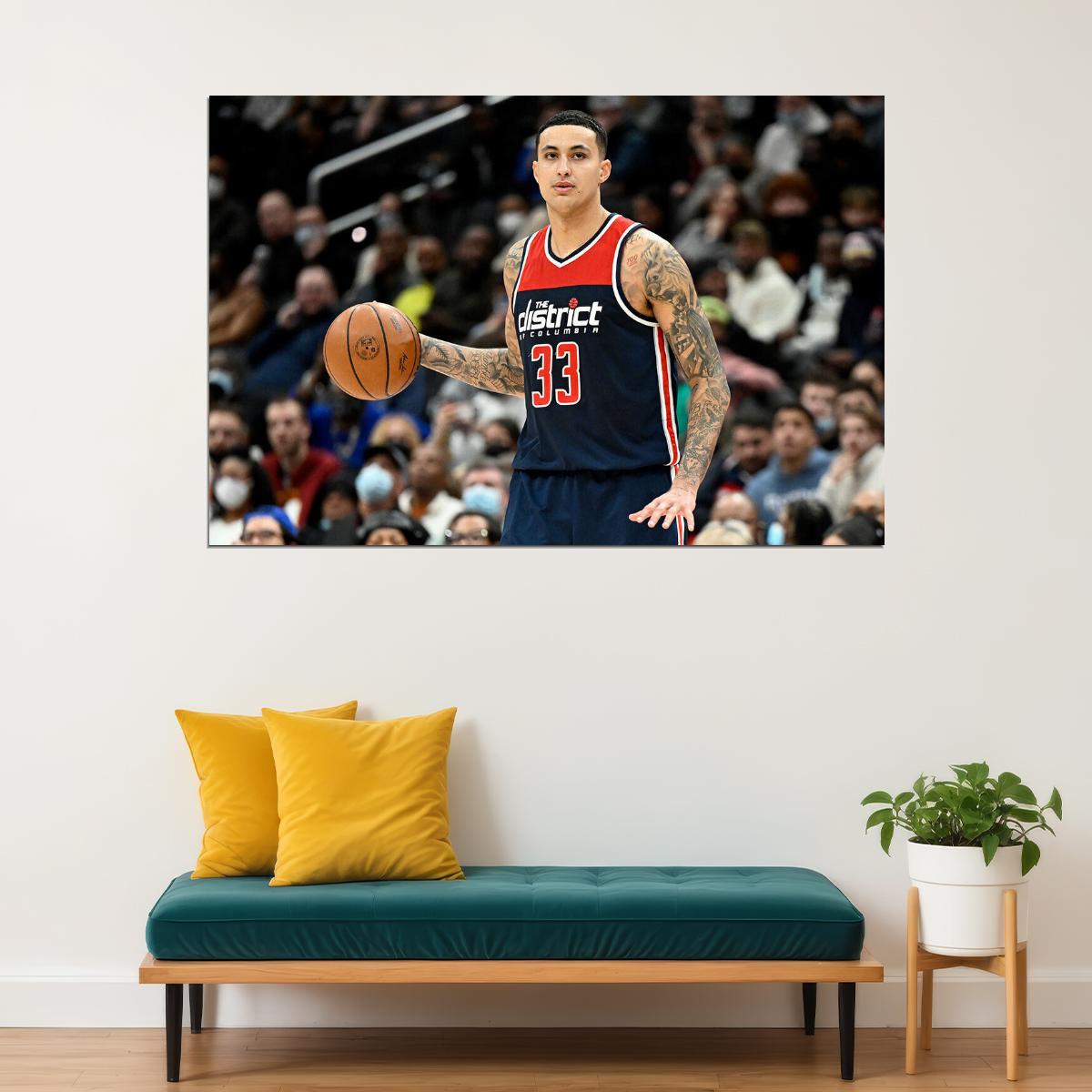 Washington Wizards Basketball Team Kyle Kuzma Basketball Poster Wall Art Print Home Wall Decor - xonomax