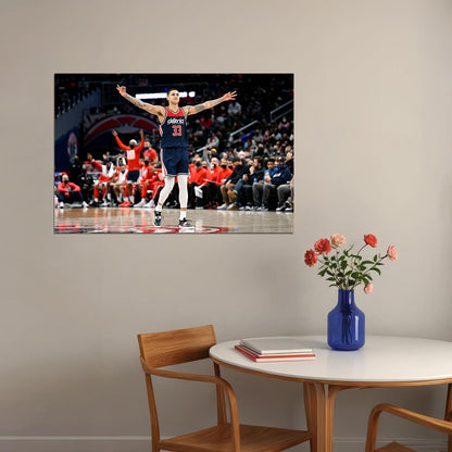 Kyle Kuzma Basketball Washington Wizards Basketball Team Poster Wall Art Print Home Wall Decor - xonomax