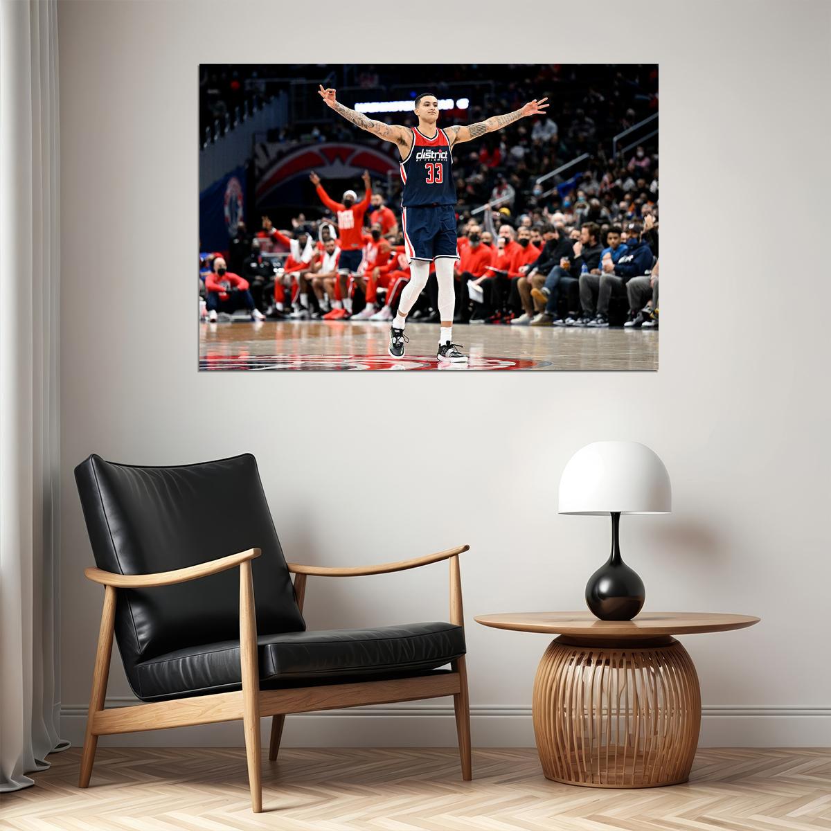 Kyle Kuzma Basketball Washington Wizards Basketball Team Poster Wall Art Print Home Wall Decor - xonomax